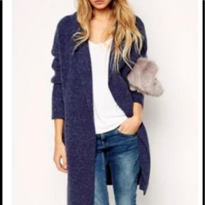 Asos opened alphaca texture cardigan